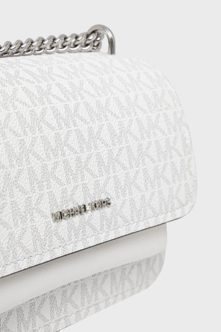 Michael Kors Logolu Ayarlanabilir Zincir Askılı 32R5SC7C1V101 Bayan Çanta 32R5SC7C1V 101 BEYAZ - 5