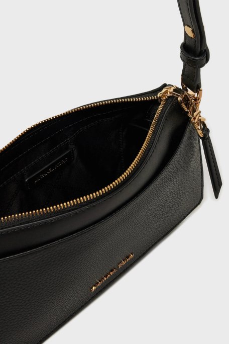 Michael Kors Logolu Çıkarılabilir Askılı 32H3G8EC7L001 Bayan Çanta 32H3G8EC7L 001 SİYAH - 4