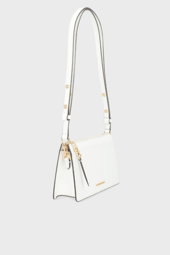 Michael Kors Logolu Çıkarılabilir Askılı 32H3G8EC7L085 Bayan Çanta 32H3G8EC7L 085 BEYAZ - 9