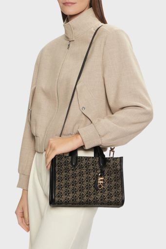 Michael Kors Logolu Çıkarılabilir Asklı Küçük 30F4G3GM5B038 Bayan Çanta 30F4G3GM5B 038 KAHVE - 12