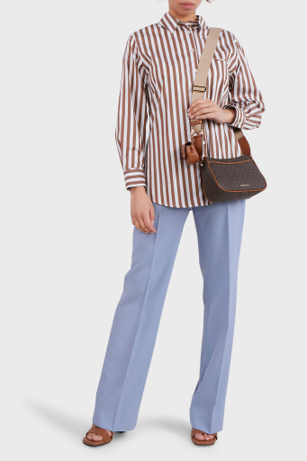 Michael Kors Logolu Çıkarılabilir Mini Cüzdanlı 32S3GJ6C8B252 Bayan Çanta 32S3GJ6C8B 252 KAHVE - 12