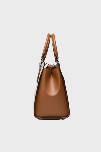 Michael Kors Logolu Çıkarılabilir Omuz Askılı Deri Bayan Çanta 30S2G6AS2B 149 KREM - 9