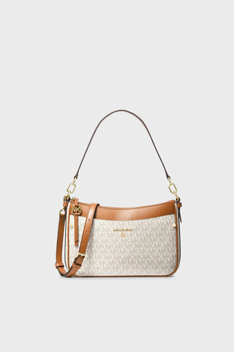 Michael Kors Logolu Çıkarılabilir Uzatma Askılı Bayan Çanta 32S1GT9C8B 149 KREM - 1