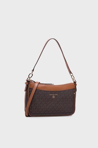 Michael Kors Logolu Çıkarılabilir Uzatma Askılı Bayan Çanta 32S1GT9C8B 252 KAHVE - 1