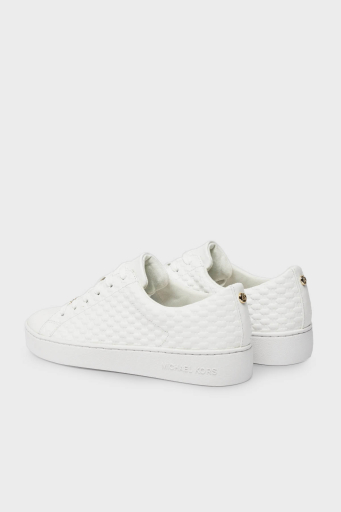 Michael Kors Logolu Deri Sneaker 43R4KTFS1L085 Bayan Ayakkabı 43R4KTFS1L 085 BEYAZ - 3