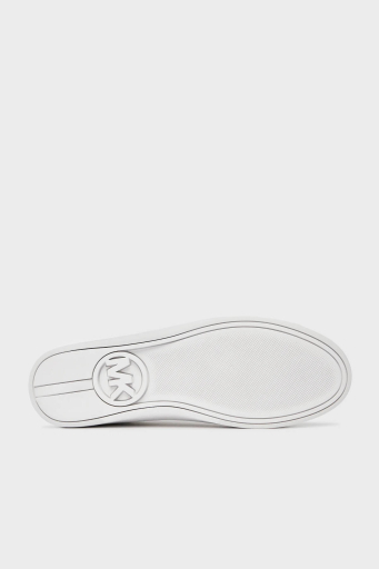 Michael Kors Logolu Deri Sneaker 43R4KTFS1L085 Bayan Ayakkabı 43R4KTFS1L 085 BEYAZ - 4