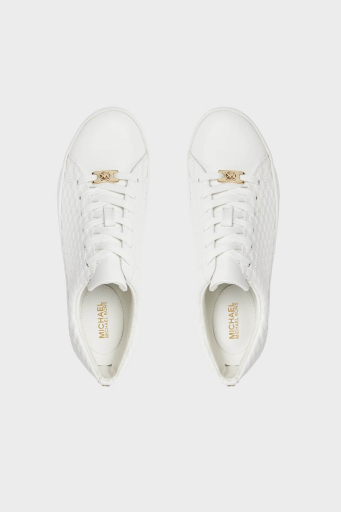 Michael Kors Logolu Deri Sneaker 43R4KTFS1L085 Bayan Ayakkabı 43R4KTFS1L 085 BEYAZ - 5