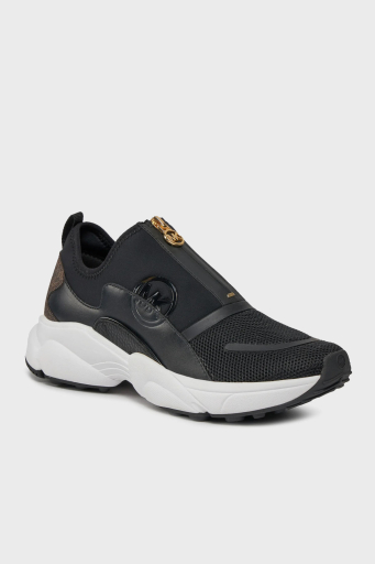 Michael Kors Logolu Fermuarlı Sneaker 43H3SMFSHD212 Bayan Ayakkabı 43H3SMFSHD 212 SİYAH-KAHVE - 2