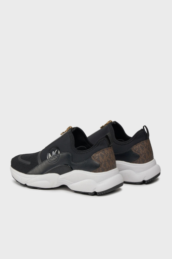 Michael Kors Logolu Fermuarlı Sneaker 43H3SMFSHD212 Bayan Ayakkabı 43H3SMFSHD 212 SİYAH-KAHVE - 10
