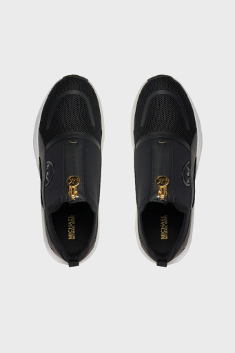 Michael Kors Logolu Fermuarlı Sneaker 43H3SMFSHD212 Bayan Ayakkabı 43H3SMFSHD 212 SİYAH-KAHVE - 11