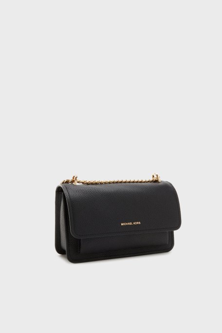 Michael Kors Logolu Hakiki Deri Ayarlanabilir Zincir Askılı 30T4GC7L3T001 Bayan Çanta 30T4GC7L3T 001 SİYAH - 8