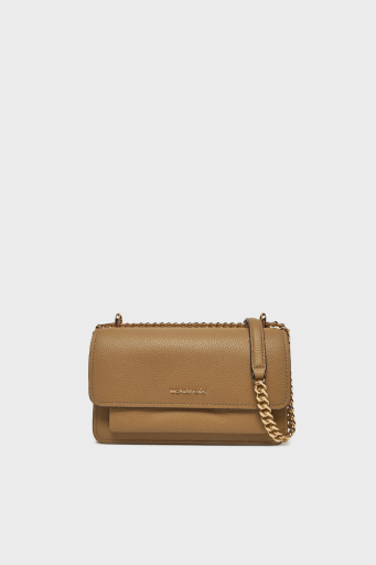 Michael Kors Logolu Hakiki Deri Ayarlanabilir Zincir Askılı 30T4GC7L3T297 Bayan Çanta 30T4GC7L3T 297 BEJ - 6