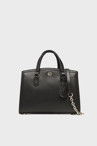 Michael Kors Logolu Hakiki Deri 30F2G7CM1T001 Bayan Çanta 30F2G7CM1T 001 SİYAH - 6