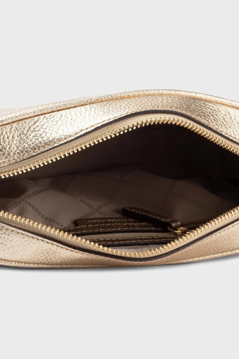 Michael Kors Logolu Hakiki Deri Çıkarılabilir Zincir Askılı 32F7MGNM6M740 Bayan Çanta 32F7MGNM6M 740 GOLD - 4