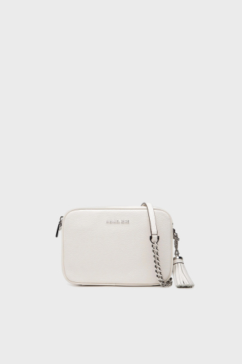 Michael Kors Logolu Hakiki Deri Çıkarılabilir Zincir Askılı 32F7SGNM8L085 Bayan Çanta 32F7SGNM8L 085 BEYAZ - 7