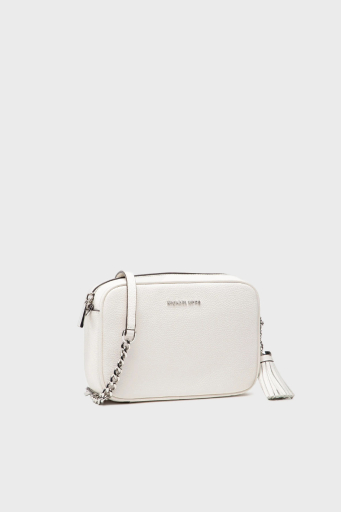 Michael Kors Logolu Hakiki Deri Çıkarılabilir Zincir Askılı 32F7SGNM8L085 Bayan Çanta 32F7SGNM8L 085 BEYAZ - 10