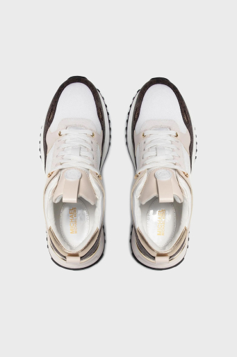 Michael Kors Logolu Hakiki Deri Sneaker Bayan Ayakkabı 43F1THFS1B 085 BEYAZ - 13