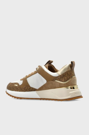 Michael Kors Logolu Kalın Taban Sneaker 43F1THFS2B293 Bayan Ayakkabı 43F1THFS2B 293 TABA - 5