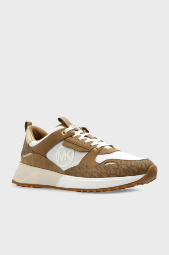 Michael Kors Logolu Kalın Taban Sneaker 43F1THFS2B293 Bayan Ayakkabı 43F1THFS2B 293 TABA - 10