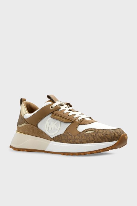 Michael Kors Logolu Kalın Taban Sneaker 43F1THFS2B293 Bayan Ayakkabı 43F1THFS2B 293 TABA - 10
