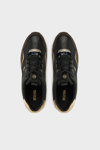Michael Kors Logolu Kalın Tabanlı Sneaker 43R4RNFSCD007 Bayan Ayakkabı 43R4RNFSCD 007 SİYAH-KAHVE - 5