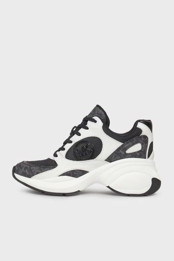 Michael Kors Logolu Kalın Tabanlı Sneaker 43R4ZUFS2D001 Bayan Ayakkabı 43R4ZUFS2D 001 SİYAH-BEYAZ - 2