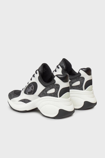 Michael Kors Logolu Kalın Tabanlı Sneaker 43R4ZUFS2D001 Bayan Ayakkabı 43R4ZUFS2D 001 SİYAH-BEYAZ - 3