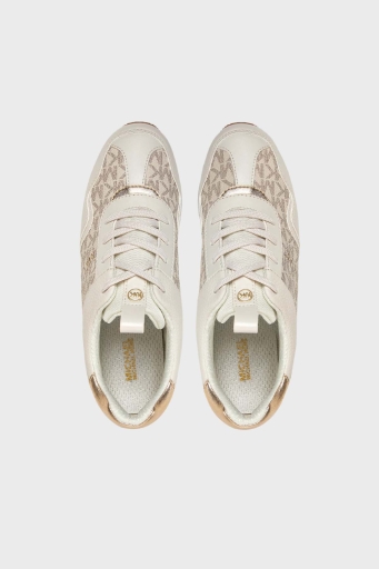 Michael Kors Logolu Platform Sneaker 43R4RNFSAB150 Bayan Ayakkabı 43R4RNFSAB 150 BEJ - 4