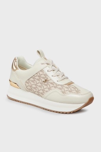 Michael Kors Logolu Platform Sneaker 43R4RNFSAB150 Bayan Ayakkabı 43R4RNFSAB 150 BEJ - 6