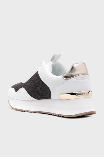 Michael Kors Logolu Platform Sneaker 43R4RNFSAB200 Bayan Ayakkabı 43R4RNFSAB 200 KAHVE - 6