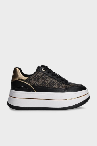 Michael Kors Logolu Platform Taban Sneaker 43F4HYFS2L038 Bayan Ayakkabı 43F4HYFS2L 038 SİYAH-KAHVE - 6