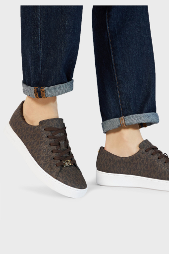 Michael Kors Logolu Sneaker 43R4KTFS1B200 Bayan Ayakkabı 43R4KTFS1B 200 KAHVE - 2