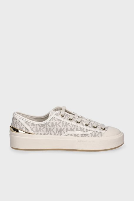 Michael Kors Logolu Sneaker 43S5JUFS1B150 Bayan Ayakkabı 43S5JUFS1B 150 EKRU - 1