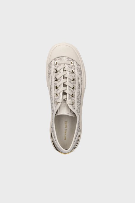 Michael Kors Logolu Sneaker 43S5JUFS1B150 Bayan Ayakkabı 43S5JUFS1B 150 EKRU - 4