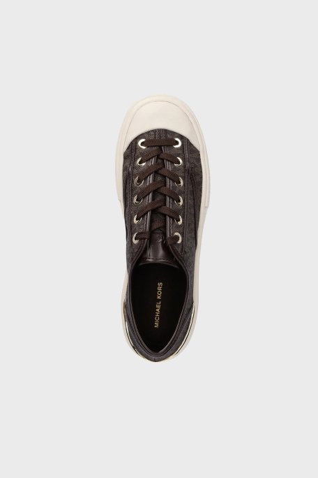 Michael Kors Logolu Sneaker 43S5JUFS1B200 Bayan Ayakkabı 43S5JUFS1B 200 KAHVE - 4