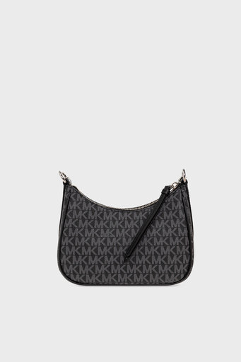 Michael Kors Logolu Zincir Askılı Bayan Çanta 32S2ST9C1V 012 SİYAH-BEYAZ - 3