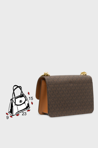 Michael Kors Logolu Zincir Askılı Heather 30S2G7HL3B252 Bayan Çanta 30S2G7HL3B 252 KAHVE - 10