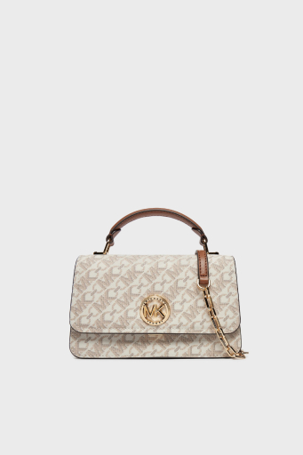 Michael Kors Monogram Logolu Çıkarılabilir Askılı 32T4GD8C5B099 Bayan Çanta 32T4GD8C5B 099 EKRU - 6