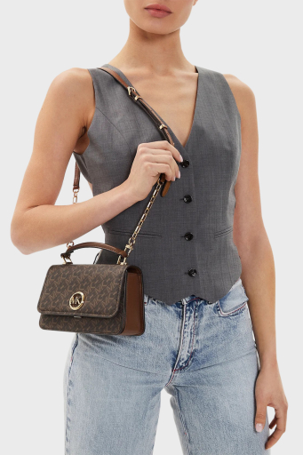 Michael Kors Monogram Logolu Çıkarılabilir Askılı 32T4GD8C5B227 Bayan Çanta 32T4GD8C5B 227 TABA - 8