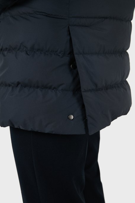Montecore Logolu Regulat Fit Astarlı Dik Yaka Erkek Mont F07MUCX505 268 89 LACİVERT - 7