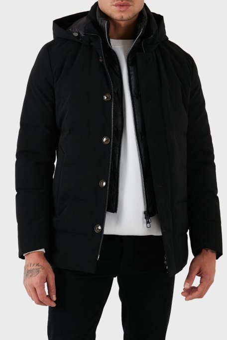 Montecore Regular Fit Astarlı Çıkarılabilir Kapüşonlu Erkek Mont F07MUCX581 185 99 SİYAH - 1