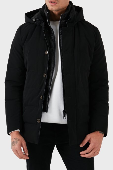 Montecore Regular Fit Astarlı Çıkarılabilir Kapüşonlu Erkek Mont F07MUCX581 185 99 SİYAH - 5