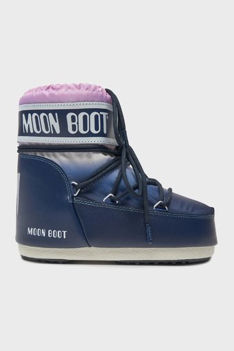 Moon Boot Logolu Bağcıklı Renk Bloklu Su İtici Bayan Kar Botu 80D1409530F 003 LACİVERT - 1