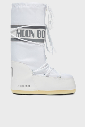 Moon Boot Logolu Bağcıklı Su İtici Bayan Kar Botu 80D1400440 A001 BEYAZ - 1