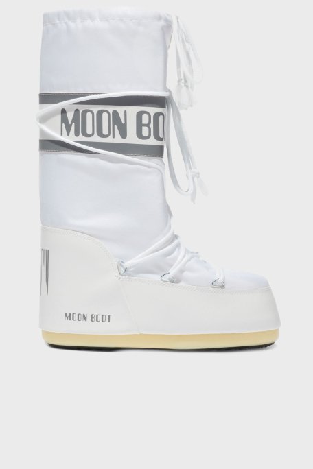 Moon Boot Logolu Bağcıklı Su İtici Bayan Kar Botu 80D1400440 A001 BEYAZ - 1