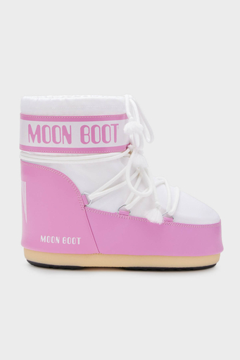 Moon Boot Logolu Bağcıklı Su İtici Bayan Kar Botu 80D1409340 JB05 PEMBE-BEYAZ - 1