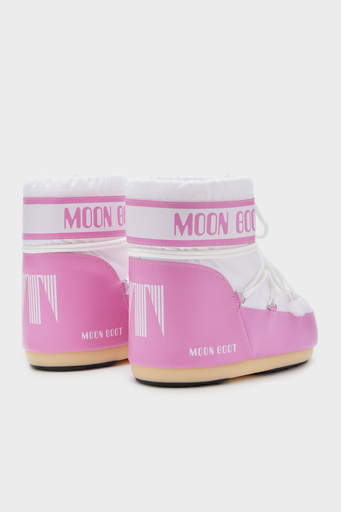Moon Boot Logolu Bağcıklı Su İtici Bayan Kar Botu 80D1409340 JB05 PEMBE-BEYAZ - 3