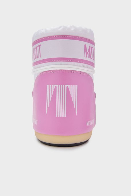 Moon Boot Logolu Bağcıklı Su İtici Bayan Kar Botu 80D1409340 JB05 PEMBE-BEYAZ - 4