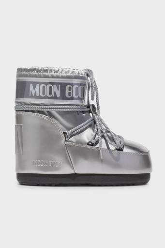 Moon Boot Logolu Bağcıklı Su İtici Bayan Kar Botu 80D1409350 H001 GÜMÜŞ - 1