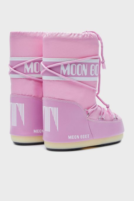 Moon Boot Logolu Bağcıklı Suya Dayanıklı Bayan Kar Botu 80D1400440 J001 PEMBE - 2